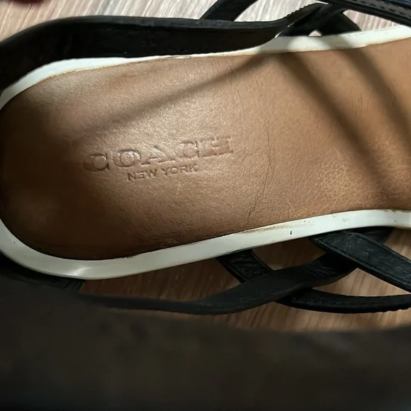 Coach “Nillie” leather sandals, size 7.5 - Picture 6 of 6